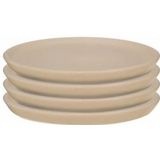 Set/4 Borden - Licht Grijs - Keramiek - 17cm