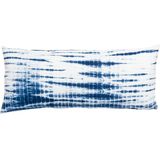vtwonen - Rectangular Tie-Dye - Sierkussen - Blauw-Wit - Katoen