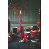 Pip Studio - Kandelaar Sphere - Kaarsenhouder - Donkerrood - 24cm