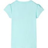 Kindershirt 92 lichtzeeblauw