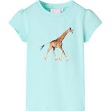 Kindershirt 92 lichtzeeblauw