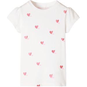 Kindershirt 104 ecru, kinderkleding, meisjeskleding, leuke kinderkleding, jongenskleding, hippe kinderkleding, stoere kinderkleding