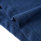 vidaXL - Kindershirt - Donkerblauw - Korte Mouwen - Ronde Halslijn