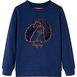 vidaXL - Kindertrui - Marineblauw - 140