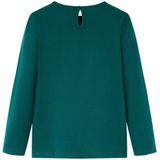 vidaXL - Kindershirt - Donkergroen - Lange Mouwen
