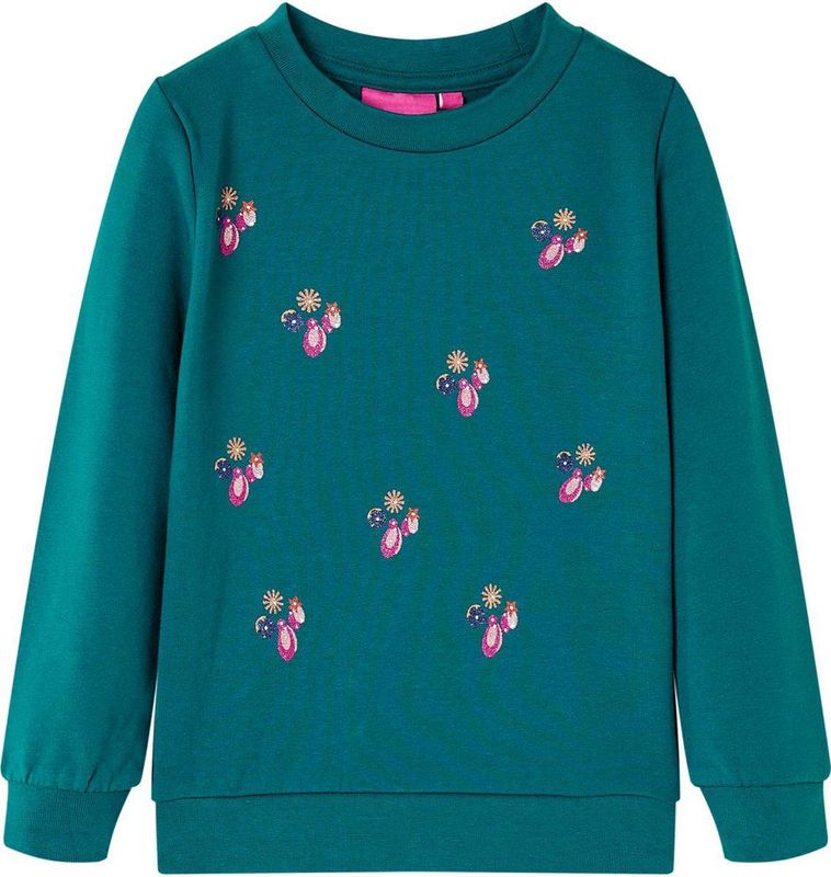 vidaXL - Kindertrui - Donkergroen