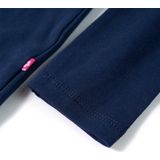 vidaXL - Kindershirt - Marineblauw - Lange Mouwen