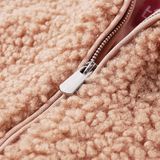 vidaXL - Kinderjas - met - capuchon - 92 - Teddy - kunstvacht - lichtcognackleurig