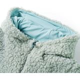 vidaXL - Kinderjas - Mintgroen - Met Capuchon - Teddy - Kunstvacht