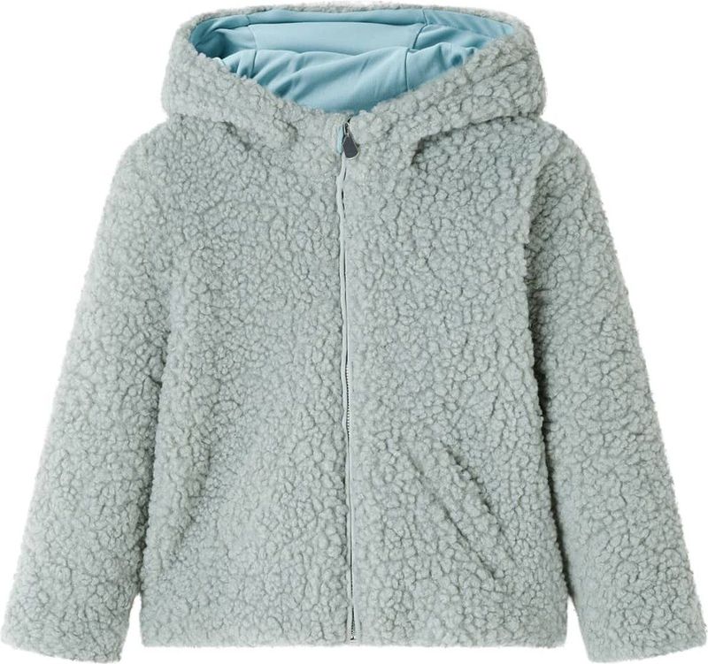 vidaXL - Kinderjas - Mintgroen - Met Capuchon - Teddy - Kunstvacht