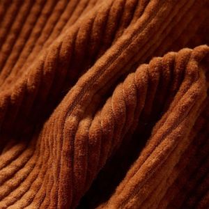 vidaXL - Kinderrok - Cognac - A-lijn - Met Zakken - Ribfluweel