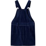 vidaXL - Kindertuinjurk - Marineblauw - Ribfluweel