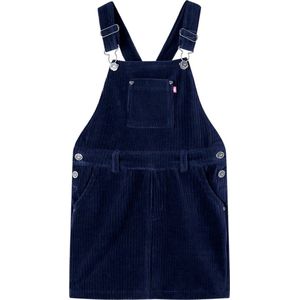 vidaXL - Kindertuinjurk - Marineblauw - Ribfluweel