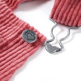 Kindertuinjurk 92 ribfluweel roze, kinderkleding, kinderjurk, meisjeskleding, kinderkled, jongenskleding, kinderen jurk, kinderjurkje