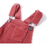 Kindertuinjurk 92 ribfluweel roze, kinderkleding, kinderjurk, meisjeskleding, kinderkled, jongenskleding, kinderen jurk, kinderjurkje