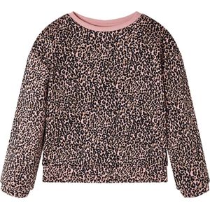 vidaXL - Kindertrui - Middelroze - Luipaardprint