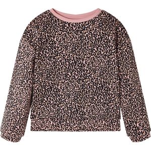 vidaXL - Kindertrui - Middelroze - Luipaardprint