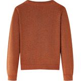 vidaXL - Kindervest - Cognackleurig - Gebreid