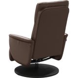 vidaXL Relaxsessel mit Fußteil Braun Kunstleder