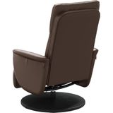 vidaXL Massagesessel mit Fußteil Braun Kunstleder