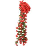 vidaXL Weihnachtskränze Blumen 3 Stk. Rot 85 cm