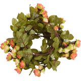 vidaXL Kerstslingers met bloemen 6 st 215 cm zonsopgang rood