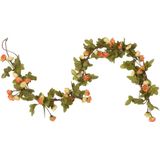 vidaXL Kerstslingers met bloemen 6 st 215 cm zonsopgang rood