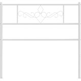 vidaXL Hoofdbord 100 cm metaal wit