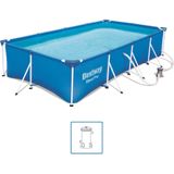 Bestway Steel Pro Zwembadset rechthoekig 400x211x81 cm 56424