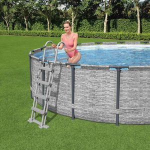 Bestway Flowclear Zwembadladder met 4 treden 122 cm