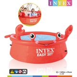 INTEX Easy Set Zwembad Happy Crab opblaasbaar 183x51 cm