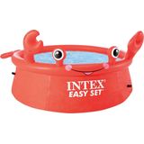 INTEX Easy Set Zwembad Happy Crab opblaasbaar 183x51 cm
