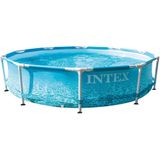 Intex Metal Frame Zwembad Beachside 305x76 cm