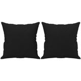 3-Sitzer-Sofa mit Kissen Schwarz 180 cm Mikrofasergewebe vidaXL