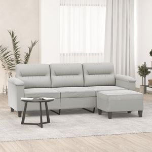 VidaXL-Driezitsbank-met-voetenbank-180-cm-microvezelstof-lichtgrijs