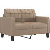 vidaXL 3-delige Loungeset met kussens kunstleer cappuccino