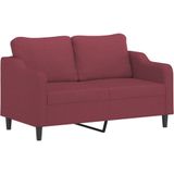Vidaxl - 3-tlg. Sofagarnitur mit Kissen Weinrot Stoff