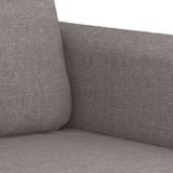 vidaXL 2-delige Loungeset met kussens stof taupe