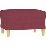 Vidaxl - 3-tlg. Sofagarnitur mit Kissen Weinrot Stoff