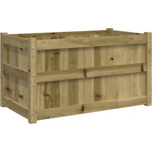 Vidaxl plantenbak 90x50x50 cm geïmpregneerd grenenhout