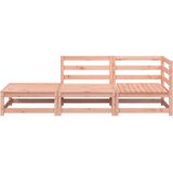 Gartensofa mit Hocker 2-Sitzer Massivholz Douglasie Vidaxl