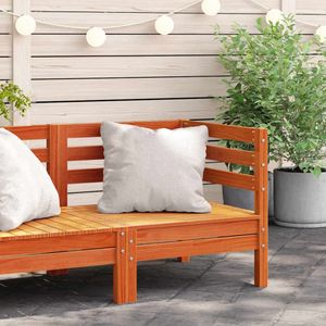 Garten-Ecksofa Wachsbraun Massivholz Kiefer Vidaxl