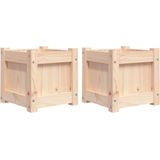 Pflanzkübel 2 Stk. Massivholz Kiefer Vidaxl