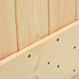 Massief Grenenhouten Schuifdeur - Rustieke Uitstraling - Stevige Stalen Rails