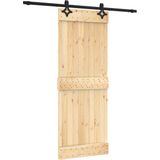 vidaXL - Schuifdeur - Massief Grenenhout - 80x210 cm