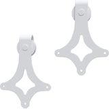 Massief Grenenhouten Schuifdeur - Natuurlijk Hout - Stevige Stalen Rails