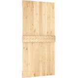 Massief Grenenhouten Schuifdeur - Natuurlijk Hout - Stevige Stalen Rails