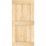 Massief Grenenhouten Schuifdeur - Rustiek - Staal - Ruimtebesparend Ontwerp