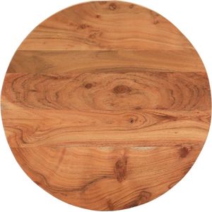 vidaXL Tischplatte Ø50x2,5 cm Rund Massivholz Akazie