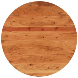 vidaXL Tischplatte Ø90x2,5 cm Rund Massivholz Akazie